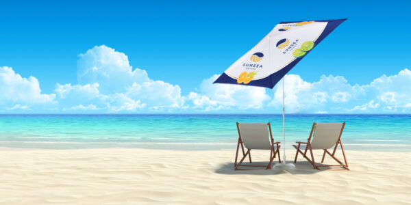 Beach Parasol 1,8 m x 1,8 m - obrazek 5